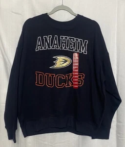NHL Anaheim Ducks Liv Casual Women's Graphic Pullover X-Large Black - Picture 1 of 7