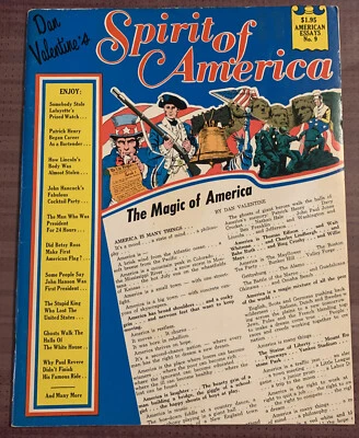 Vintage 1972 Dan Valentine's Spirit Of America🇺🇸American Essays No 9 Paperback - Image 1 of 4