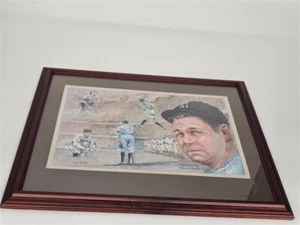 Gerahmtes Gemälde von Babe Ruth - Bild 1 von 8