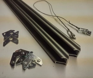 Nielsen Bainbridge Custom 2 Pairs Metal Frame Rails Lot with hardware - Picture 1 of 8