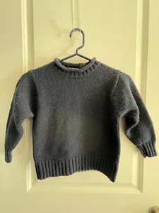 Sonoma Kids Boys Size Large 7 Navy mock turtleneck sweater very gently used - Picture 1 of 5