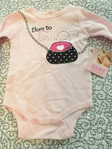 Baby Essentials Pink Romper ~ Born to Shop ~ Size 3 months ~ New - Picture 1 of 1