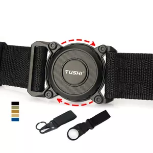 Cinturón táctico para hombre aleación de zinc hebilla de liberación rápida cinturón militar cinturón cinturón - Imagen 1 de 38