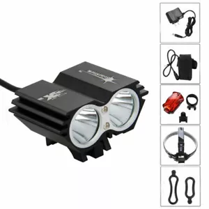SolarStorm 8000lm 2x LED Bicicleta Lámpara Bicicleta Faro Antorcha Ciclismo - Imagen 1 de 16