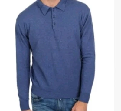 CAMISETAS Massimo Dutti Hombre Manga Larga Informales Algodón Azul Talla M Foto 1 de 4