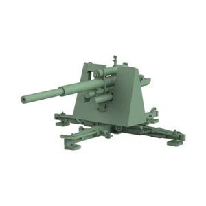 SSMODEL TT Scale 1/120 Military Model Kit German 8.8cm 88mm Flak Gun - Picture 1 of 3