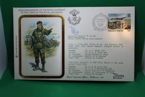 Great Britain FDC-200th Ann of the Royal Warrant to the Corps of Royal Engineers Cover