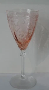 FOSTORIA "JUNIO" ELEGANTE CRISTAL ROSA VAJILLA COPAS/GAFAS DE AGUA - Imagen 1 de 6