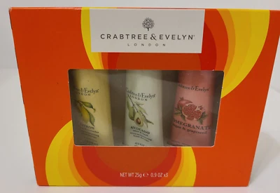 Crabtree & Evelyn 手部治疗套装 Citron、鳄梨、石榴礼品套装 全新 — 第 1/4 张图片