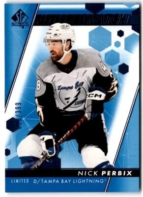 Nick Perbix 2022-23 SP Authentic Limited Blue Future Watch /399 #156 Tampa Bay - Image 1 of 2