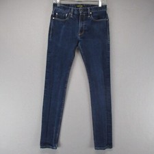 Flint And Tinder Jeans Mens 29 Blue Slim Selvedge Denim Dark Wash USA Made 29x31
