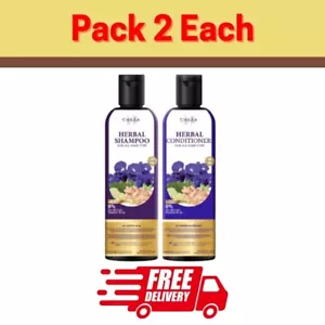 Chaba Herbal Shampoo + Conditioner Anti-Dandruff Hair Growth Boost 300ml 2x Each - Picture 1 of 12