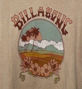 Billabong T-Shirt Gr. Small Grafik Sonne Palmen Blumen Skater Surfer Tee - Bild 1 von 7