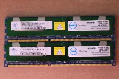 16GB 8GBx2 SERVER MEMORY NANYA NT8GC72B4NB1NJ-CG 2Rx4 PC3-10600R-9-10-E1`1333 EC - Photo 1/4