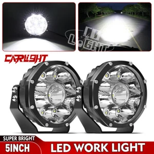 2PCS 5inch Laser LED Driving Work Lights Spotlight Offroad Truck SUV ATV 4WD UTV - Picture 1 of 11