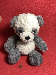 "Juguete de 12"" Spark Create Imagine Panda Peluche Bebé Animal Gris Arrugado Sonajero" - Imagen 1 de 4