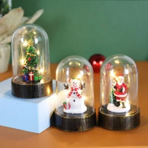 Plastic Snowman Night Lamp 3Colors Xmas Decors Christmas Led Table Decoration - Picture 1 of 6