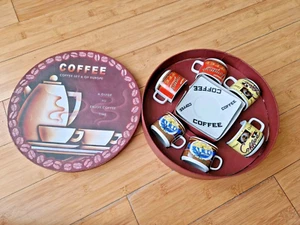 Italienische Demitasse Kaffee Espresso Tee Tasse & Untertasse Set - 6 Stück - Design/Display - Bild 1 von 13