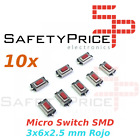 10x Micro Switch SMD button switch 3x6x2.5 mm red