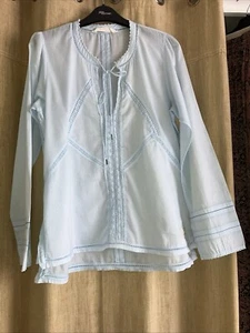 Gorgeous Pale Blue Cotton Top By Odd Molly - Size 1 - Picture 1 of 5