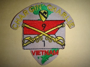CHARGIN' CHARLIE US Troop C 1st Squadron 9th Cavalry Regiment Vietnam War Patch - Picture 1 of 3