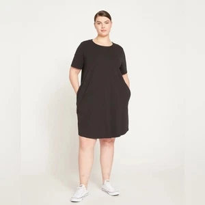 Universal Standard Halie T-Shirt Dress In Black Women’s Size 3xs 2-4 NWT - Picture 1 of 11