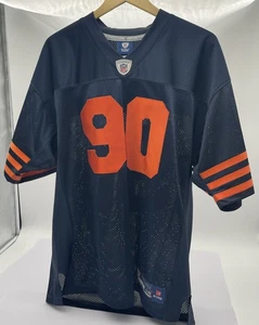 Vintage Reebok On Field Chicago Bears Julius Peppers #90 Jersey Size 48 Blue - Picture 1 of 8