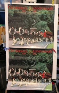 Vintage 1983 Budweiser Clydesdales Horse 50th Anniversary Posters Anheuser Busch - Picture 1 of 6