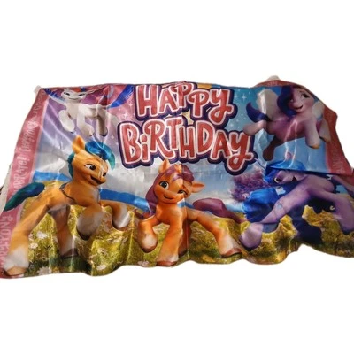 Фотография тканевого фона My Little Pony вечеринка OP Happy Birthday 6x4 фута детский день рождения  - Изображение 1 из 4