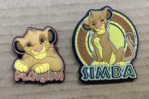 2 imanes de nevera 3D vintage de Disney Simba El Rey León ~ Florida ~ usados casi nuevos - Imagen 1 de 8