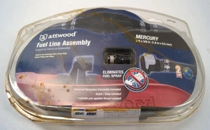 Attwood Mercury Fuel Line Assembly Eliminates Fuel Spray 6' ft 3/8" in NEW D352 - Picture 1 of 6