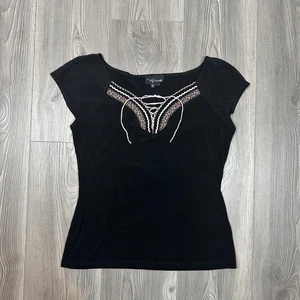 My Michelle Black & Pink Feminine Festival Women's Blouse - Picture 1 of 6