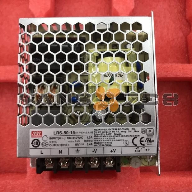ONE MEAN WELL LRS-50-15 15V 3.4A Single Output Switching Power Supply - Image 1 of 1