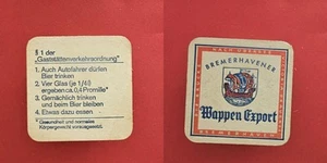 Victoria Bremerhaven Gaststättenverkehrsordnung Brauerei Bierdeckel Bier - Picture 1 of 1