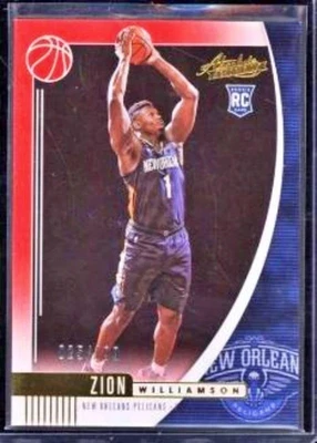 2019-20 Absolute Memorabilia Red #16 Zion Williamson 25/199 - Image 1 of 2