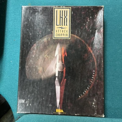 1990 Electronic Arts LHX ATTACK CHOPPER  IBM PC 5.25" Floppy Disc Fly Simulation - Image 1 of 4