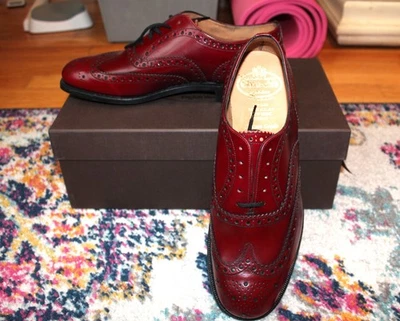 NIB $1220 Church's Burwood 2 Leather Brogue Oxfords Shoes 8.5 US / 7.5 UK New - Image 1 of 4