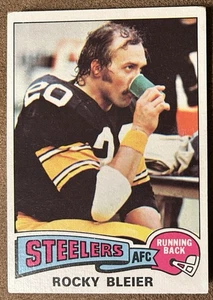 ROCKY BLEIER 1975 CARD Topps #39 Rookie Rc Vietnam Vet PITTSBURGH STEELERS EX+ - Picture 1 of 2