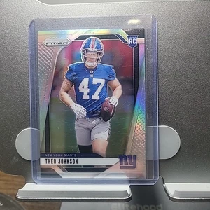Theo Johnson 2024 Panini Prizm Silver Holo Rookie #390 New York Giants - Bild 1 von 2