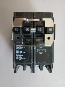 Eaton BQC215215 15/15A Quadplex 120/240V Type BR Circuit Breaker – New No Box - Picture 1 of 8