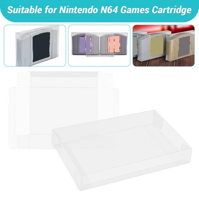 5-50PCS Cartridge Protectors for Nintendo 64 N64 Cart Game Clear Display Case - Image 1 of 4