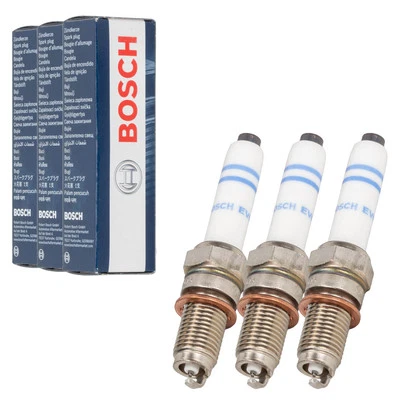 3x BOSCH Zündkerze für VW GOLF 7 POLO 5 6 TOURAN UP A1 A3 Q2 1.0 TSI 04E905602D - Bild 1 von 2
