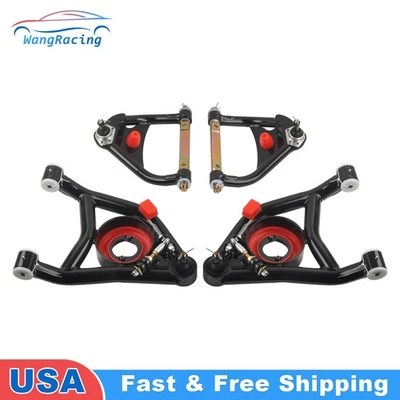 Juego de brazos de control tubulares de carrocería superior inferior delantera A para Chevrolet El Camino 64-72 Foto 1 de 4