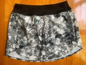 Zelos Athletic Tennis Golf Skort Skirt Black Gray White Size Large Pickle Ball - Picture 1 of 3