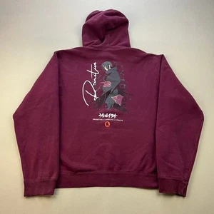 Primitive Naruto Hoodie Sweatshirt Adult Medium Burgundy Itachi Anime Skateboard - Picture 1 of 10