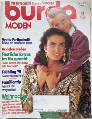 Burda 1990 December with cut sheet to sew yourself - Image 1 of 4