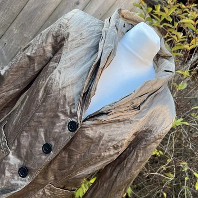 Joseph Ribkoff Shimmer Metallic Crinkle Jacket Womens Cropped Dress Button UK 16 - Image 1 of 4