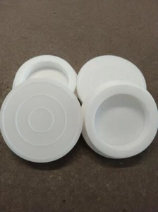 4x Patins Silicone Blanc Pied Flipper - 4x Pinball White Silicone Feet - Picture 1 of 1