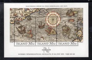 ICELAND MNH 1989 MS736 SELLO DÍA - NORDIA 91 SELLO EXHB - Imagen 1 de 1