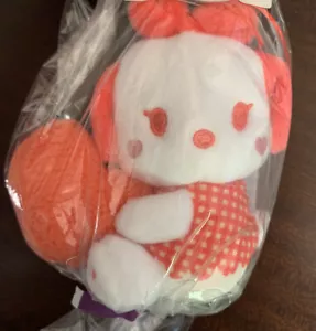Sanrio Japan Pochacco Angel Plush Heart Red Polka Dot Mascot Prize Doll Kawaii - Picture 1 of 3